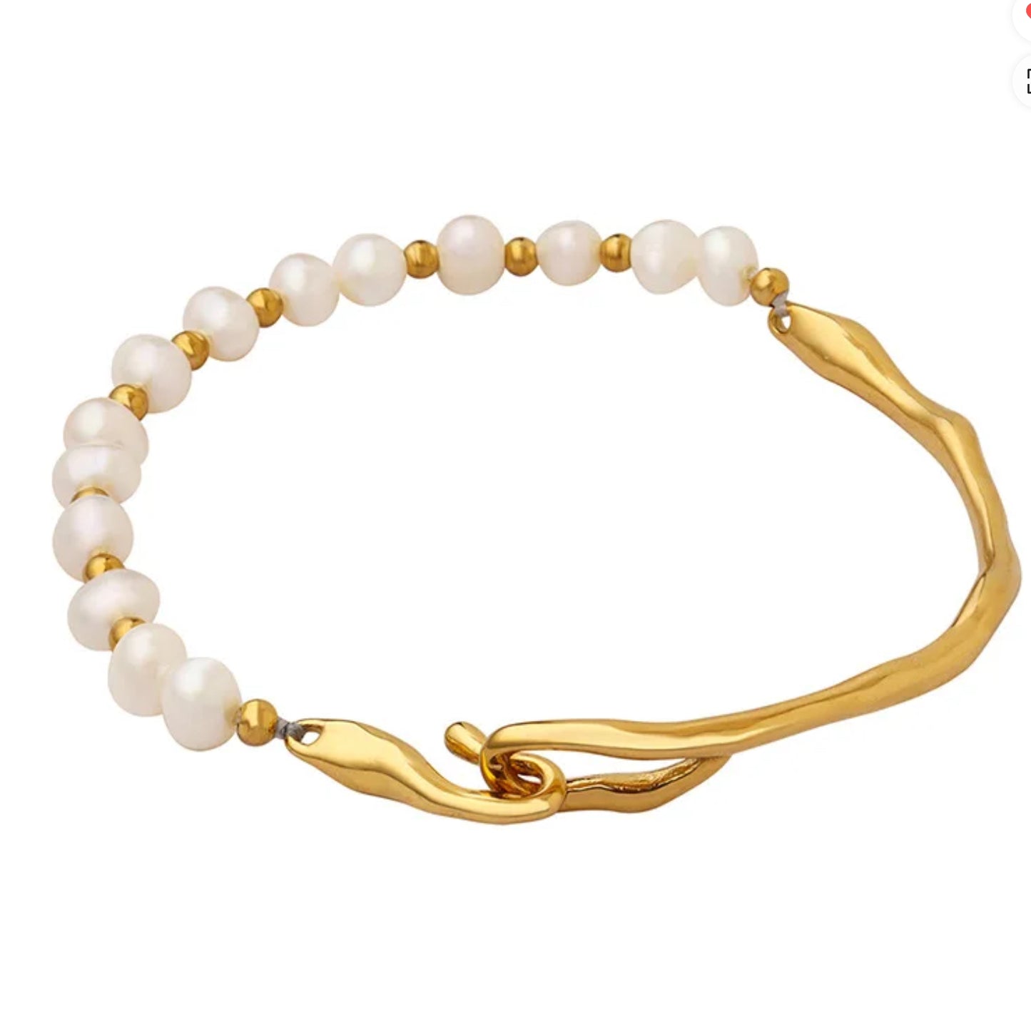 Golden Pearl Bangle
