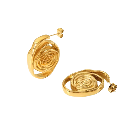 Polished Gypsy Swirl Earrings