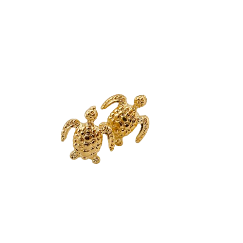 Golden Tortie Studs