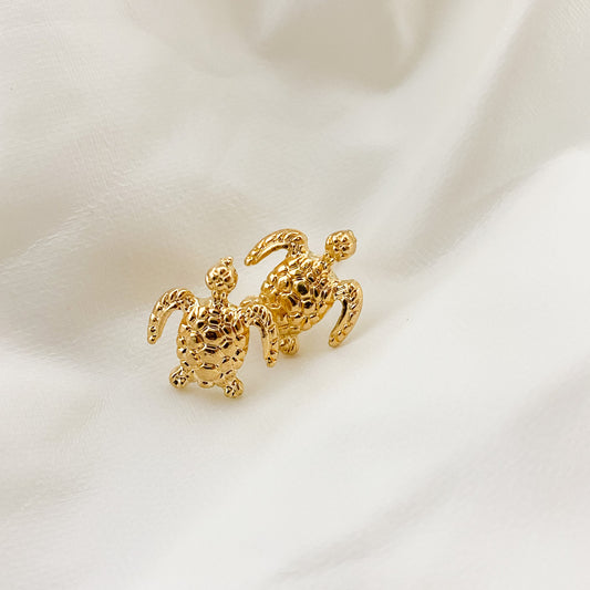 Golden Tortie Studs