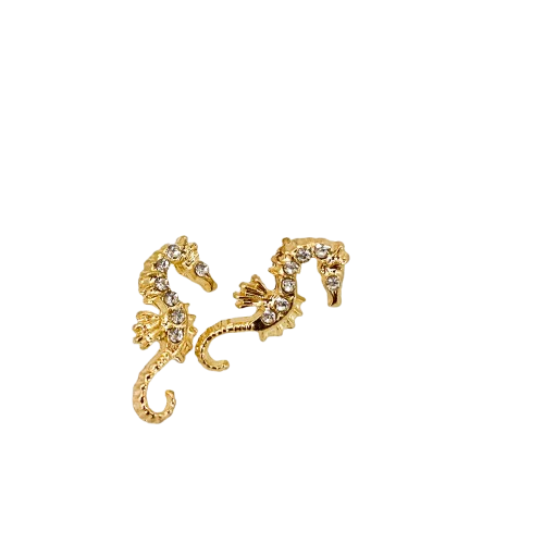 Seahorse Sparkle Studs