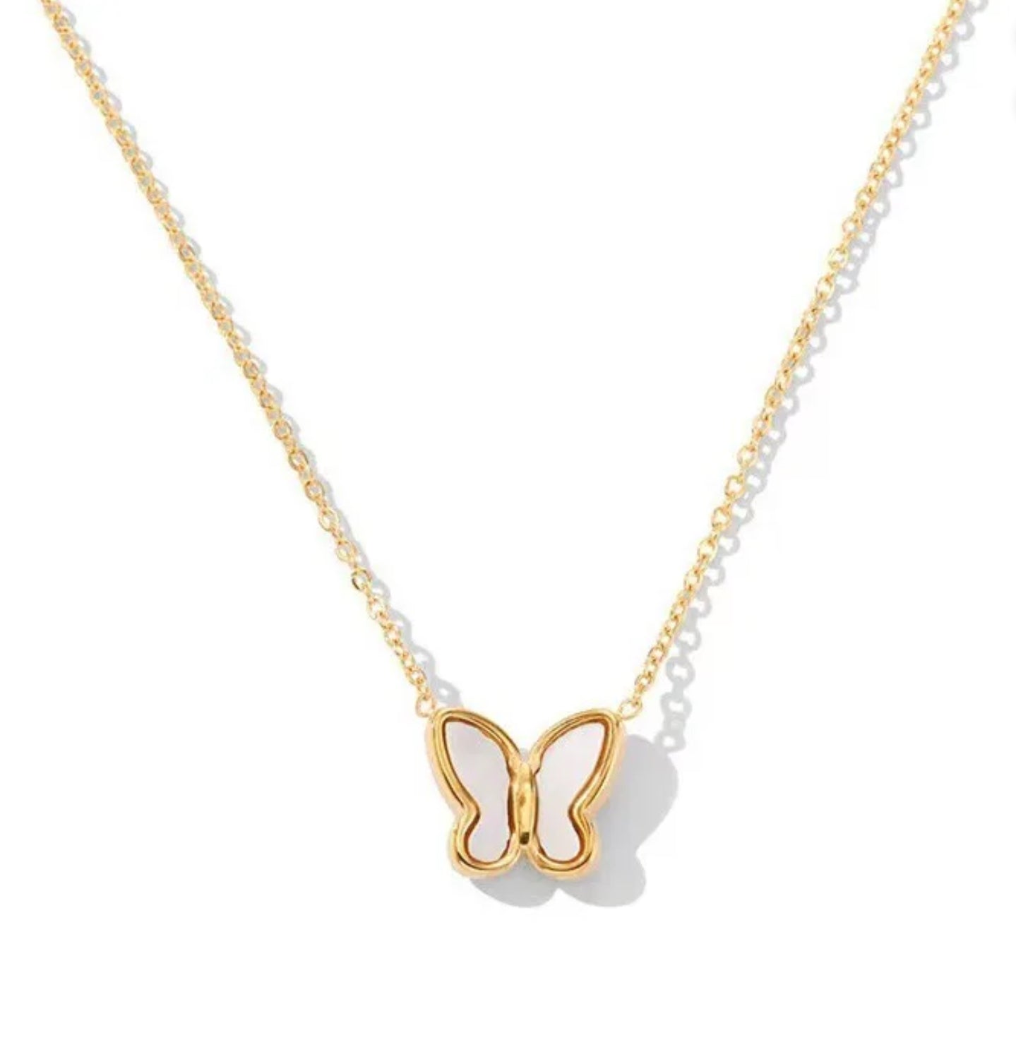 Fluttering Gold Butterfly