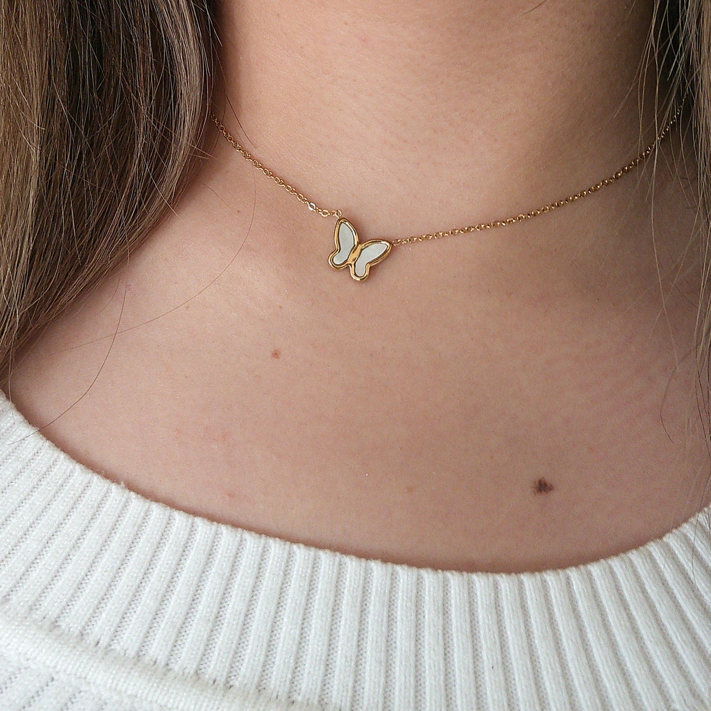Fluttering Gold Butterfly
